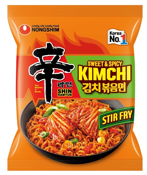 농심 신라면 김치볶음면 제품 이미지. 