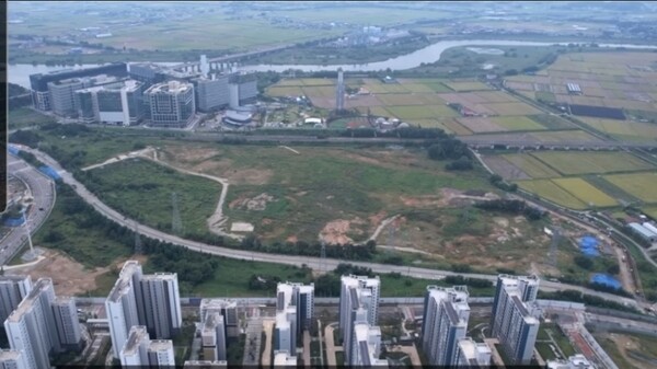 평택 고덕 KTX 경기 남부역사가 들어설 예정이었던 부지          /사진=  sns 캡쳐