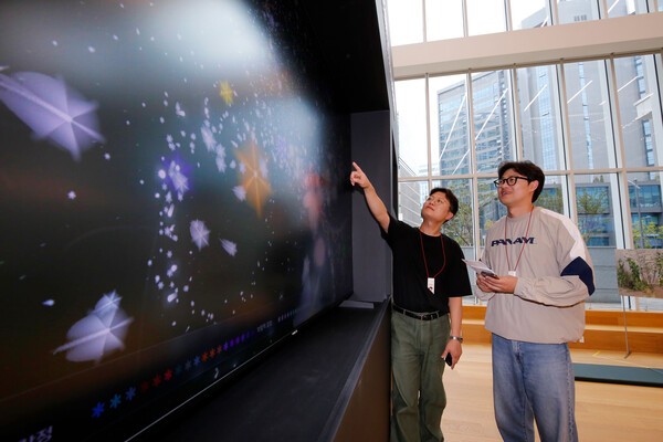 관객 참여형 전시 현장 사진/사진=광동제약