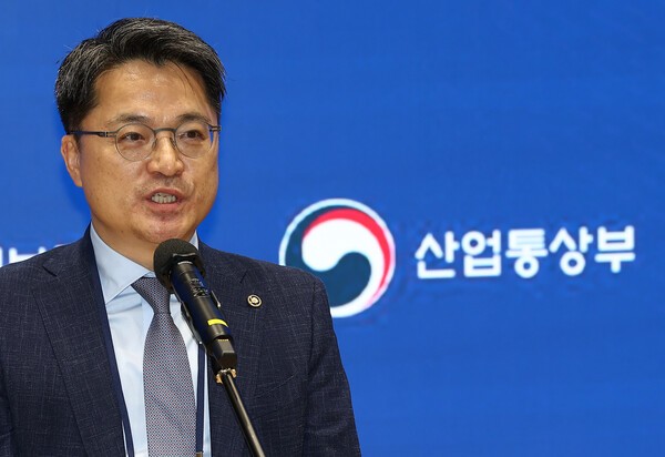 문신학 산업통상부 1차관이 1일 서울 영등포구 한국산업은행에서 열린 '국민성장펀드 밋업' 행사에서 발언하고 있다. /사진=연합