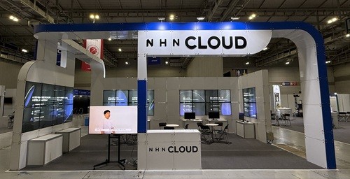 AI TECH+ 2025 NHN클라우드 부스/사진=NHN클라우드