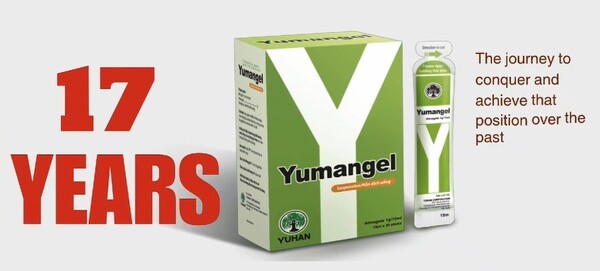 베트남 현지에서 유만겔현탁액으로 판매되는 유한양행 제산제 알마겔 /사진=유한양행