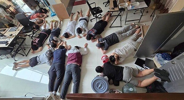 태국 파타야 로맨스스캠 조직원 검거 현장./사진=연합뉴스