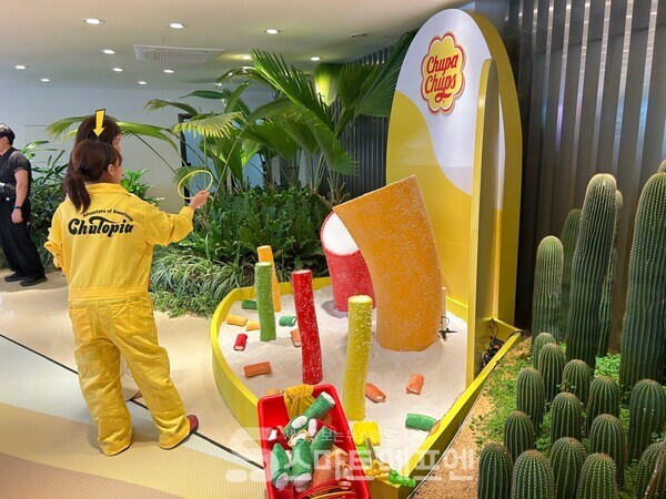 츄토피아 3층에서는 게코에게 먹이 주기 게임을 수행할 수 있다./사진=김선주 기자 