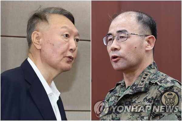 윤석열 전 대통령(왼쪽)과 곽종근 전 육군특수전사령관./사진=연합뉴스