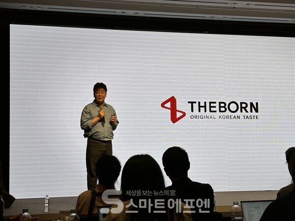 백종원 더본코리아 대표는 이날 행사에서 이번 론칭과 함께 새로운 해외사업 모델인 ‘글로벌 푸드 컨설팅’을 본격화한다고 발표했다./사진=김선주 기자 