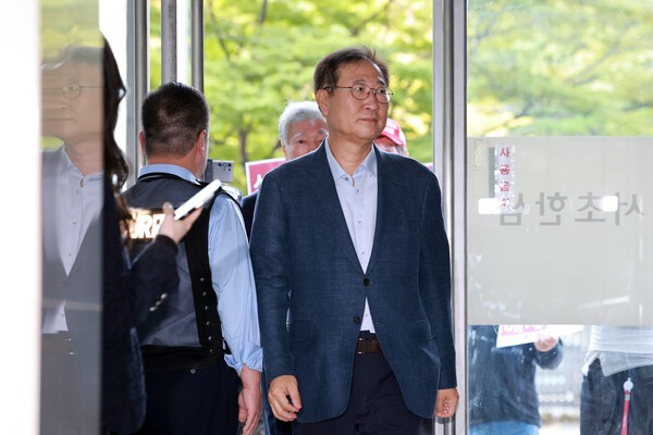 박성재 전 법무부 장관이 지난달 24일 서울 서초구 이명현 순직해병 특별검사팀에 피의자 신분으로 조사받기 위해 출석하고 있다./사진=연합뉴스