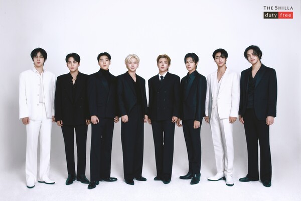 K-POP 그룹 '에이티즈' 홍보 모델로 발탁./사진=신라면세점