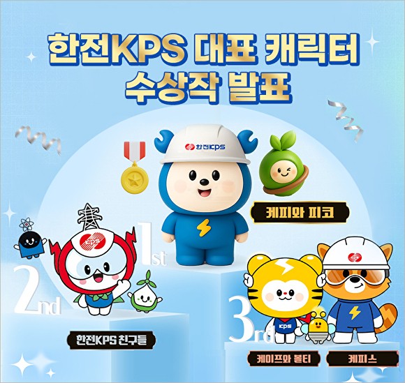 한전KPS 캐릭터 공모전 수상작.