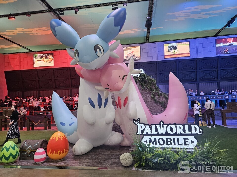 지스타 2025 크래프톤 팰월드 모바일 부스/사진=양대규 기자