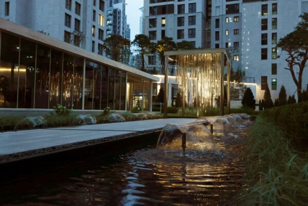 청담르웰 조경,/사진=롯데건설 