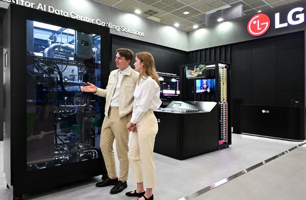 LG전자 HVAC 기술력을 토대로 공개한 데이터센터 열관리 설루션인 고효율 액체냉각 솔루션(CDU) /사진=LG