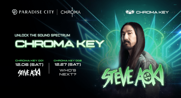 '크로마 키' 포스터 스티브 아오키./사진=파라다이스시티