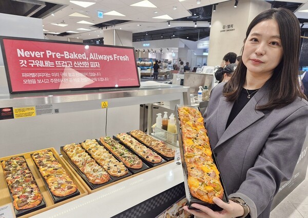 ﻿'파파밸리 피자' 팝업스토어.                                    /사진=롯데백화점 부산본점