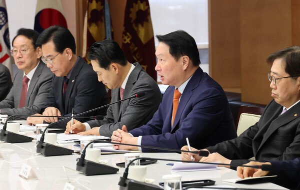 최태원 대한상의 회장이 인사말을 하고 있다. /사진=대한상의