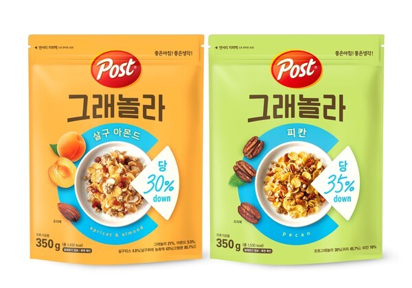 동서식품, ‘포스트 그래놀라’ 살구 아몬드•피칸 2종 출시